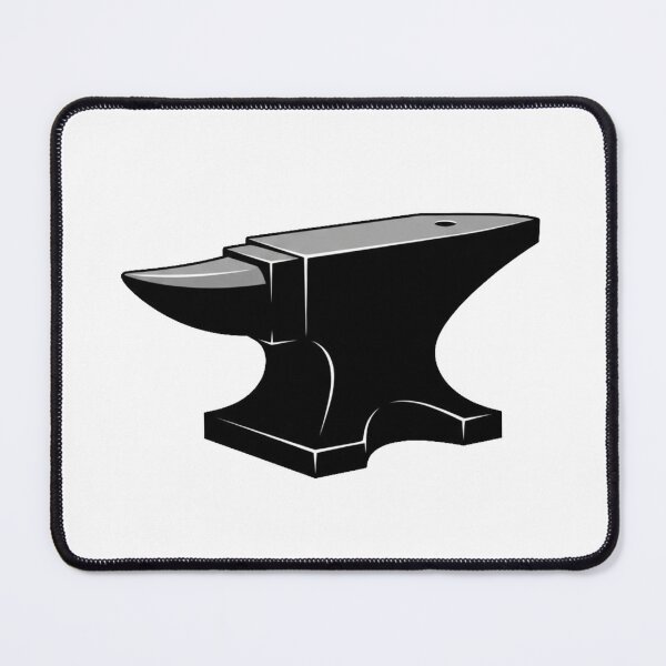 Item preview, Minimalist Blacksmith Anvil Silhouette Industrial Ironwork Icon designed and sold by octozap.