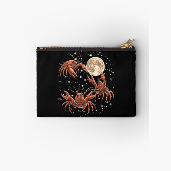 Item preview, Three Crawfish Moon Retro Southern Galaxy Space Animal designed and sold by ZalcArtStore.