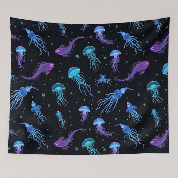 Item preview, Neon Ocean Wonders: Mystical Night Swim designed and sold by mittie101.