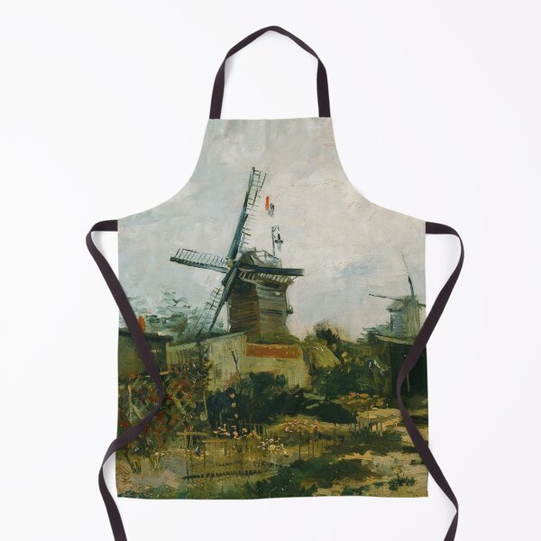 Item preview, Windmills on Montmartre by Vincent van Gmpressionist Poster designed and sold by artofuniverse.