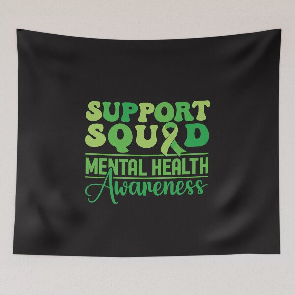 Item preview, Support Squad Mental Health Awareness Green Ribbon Kids Kindness Gift designed and sold by kiralynstration.