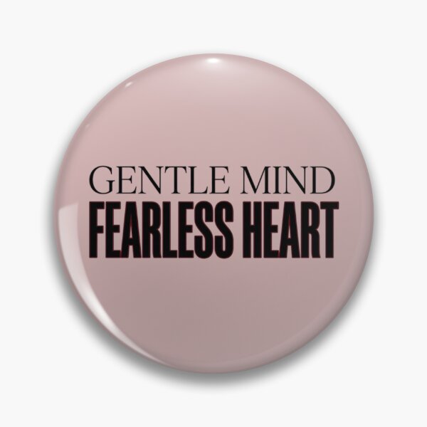 Item preview, Gentle Mind Fearless Heart Aesthetic Typography Art designed and sold by AlanyaArtX.