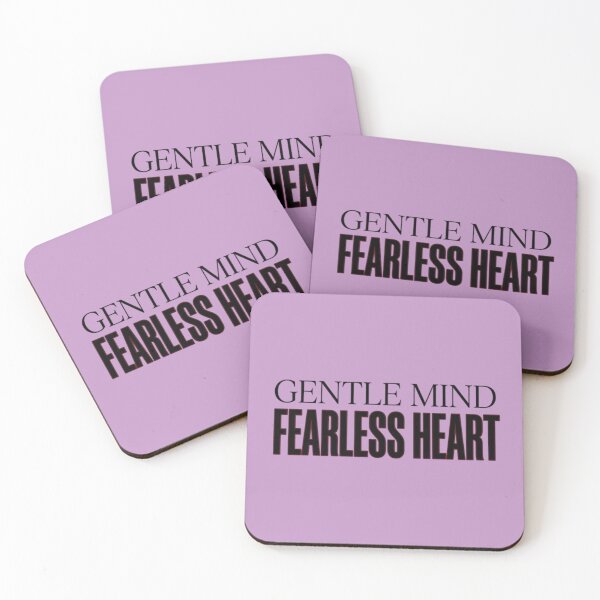 Item preview, Gentle Mind Fearless Heart Aesthetic Typography Art designed and sold by AlanyaArtX.