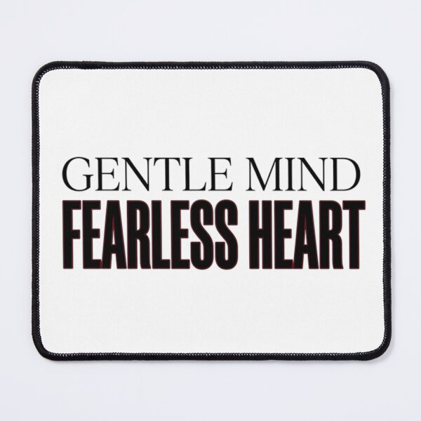 Item preview, Gentle Mind Fearless Heart Aesthetic Typography Art designed and sold by AlanyaArtX.