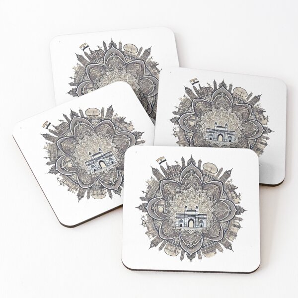 Item preview, Mumbai Mandala Art | Gateway of India Intricate Cityscape Travel Design designed and sold by Globalcitytees.