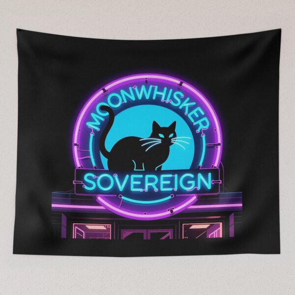 Item preview, Moonwhisker Sovereign Neon Sign designed and sold by Arte-Excellency.
