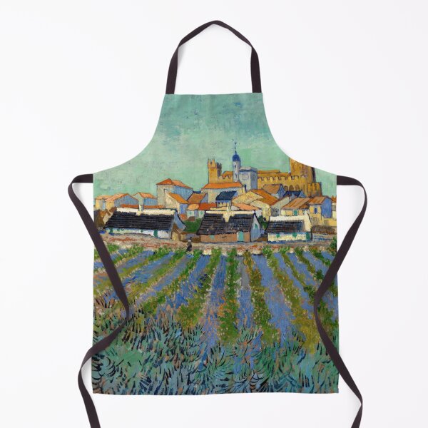 Item preview, View of Saintes Maries De La Mer by Vincent van Gogh: Mediterranean Village Poster designed and sold by artofuniverse.