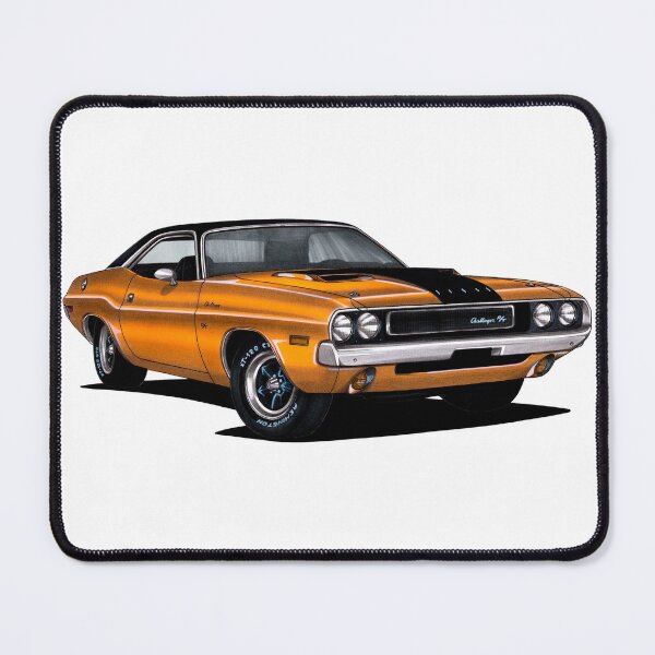 Item preview, Exclusive drawing legendary movie muscle car yellow Challenger R/T V8 Coupe designed and sold by Cars23.