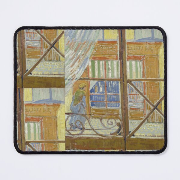 Item preview, View of a Butchers Shop by Vincent van Gogh: Post Impressionist city view designed and sold by artofuniverse.
