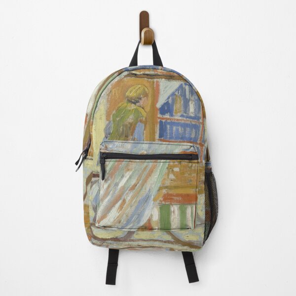Item preview, View of a Butchers Shop by Vincent van Gogh: Post Impressionist city view designed and sold by artofuniverse.