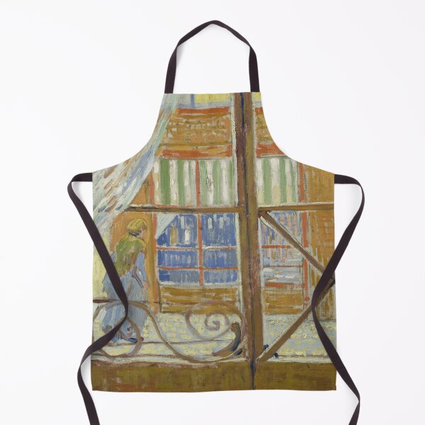 Item preview, View of a Butchers Shop by Vincent van Gogh: Post Impressionist city view designed and sold by artofuniverse.