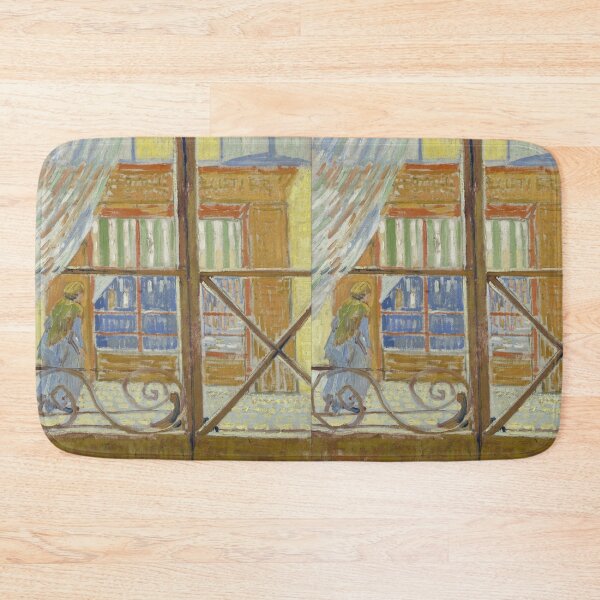 Item preview, View of a Butchers Shop by Vincent van Gogh: Post Impressionist city view designed and sold by artofuniverse.