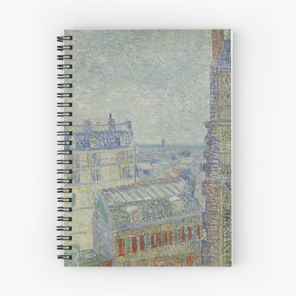 Item preview, View From Theos Apartment by Vincent van Gogh: Paris Rooftop Cityscape Poster designed and sold by artofuniverse.