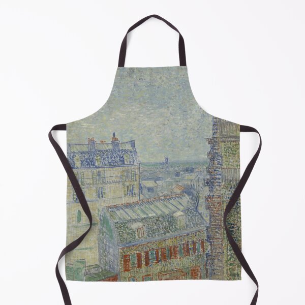 Item preview, View From Theos Apartment by Vincent van Gogh: Paris Rooftop Cityscape Poster designed and sold by artofuniverse.