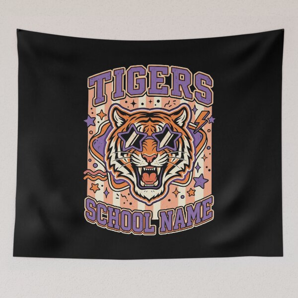 Item preview, Tigers School Name College Mascot Spirit Alumni Student Fan designed and sold by SofenArt.