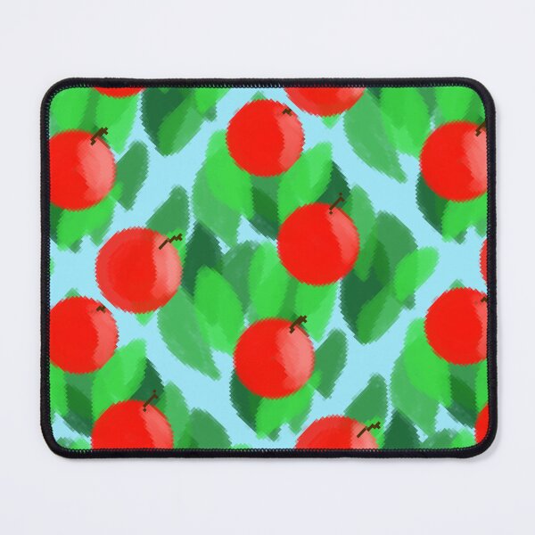 Item preview, Pixel Apples and Leaves on Soft Sky Blue designed and sold by JaygiesDesign.