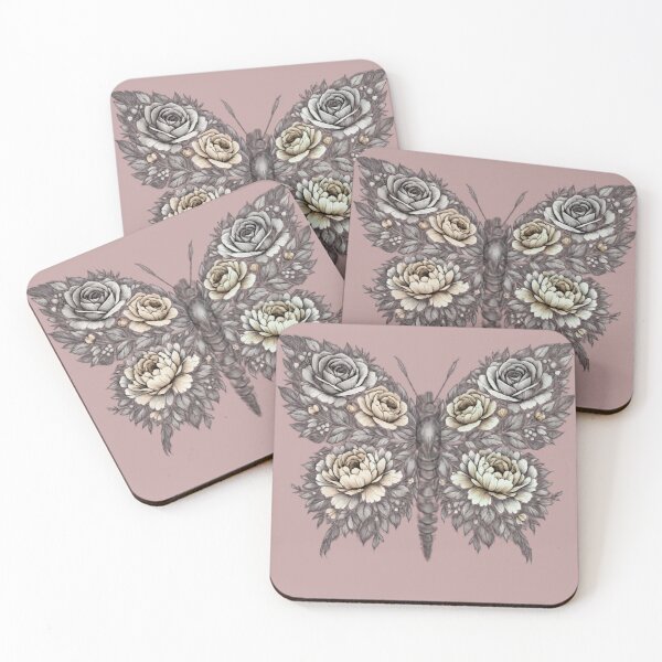Item preview, Floral Butterfly Aesthetic | Vintage Botanical Butterfly with Flowers | Soft Pastel Nature Art Design designed and sold by NeonKawaiiCo.