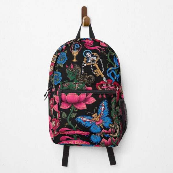 Item preview, Red Cats Pattern | Ed Hardy Style. Vintage Tattoo Style designed and sold by Piagor.
