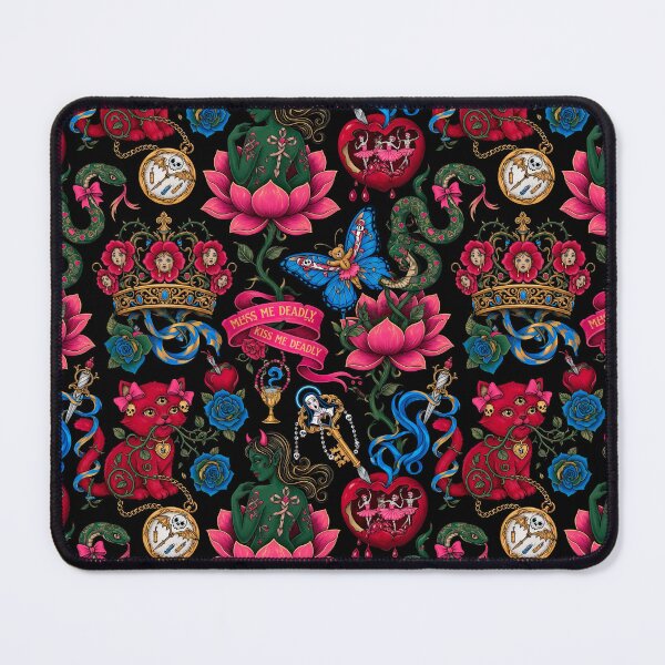 Item preview, Red Cats Pattern | Ed Hardy Style. Vintage Tattoo Style designed and sold by Piagor.