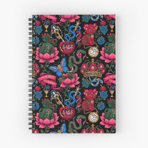 Item preview, Red Cats Pattern | Ed Hardy Style. Vintage Tattoo Style designed and sold by Piagor.