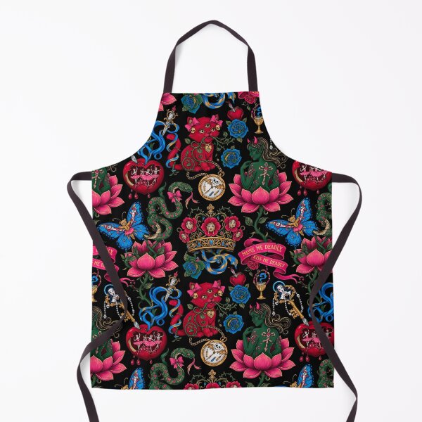 Item preview, Red Cats Pattern | Ed Hardy Style. Vintage Tattoo Style designed and sold by Piagor.
