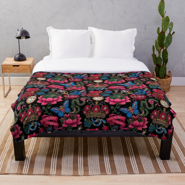 Item preview, Red Cats Pattern | Ed Hardy Style. Vintage Tattoo Style designed and sold by Piagor.