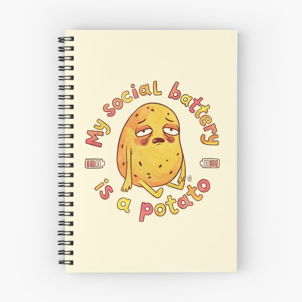 Item preview, My Social Battery is a Potato Relatable Sarcastic Pun designed and sold by Itouchedabee.