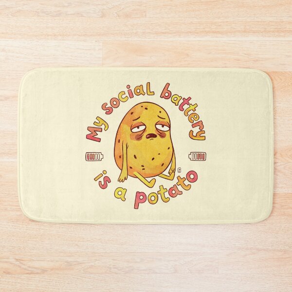 Item preview, My Social Battery is a Potato Relatable Sarcastic Pun designed and sold by Itouchedabee.
