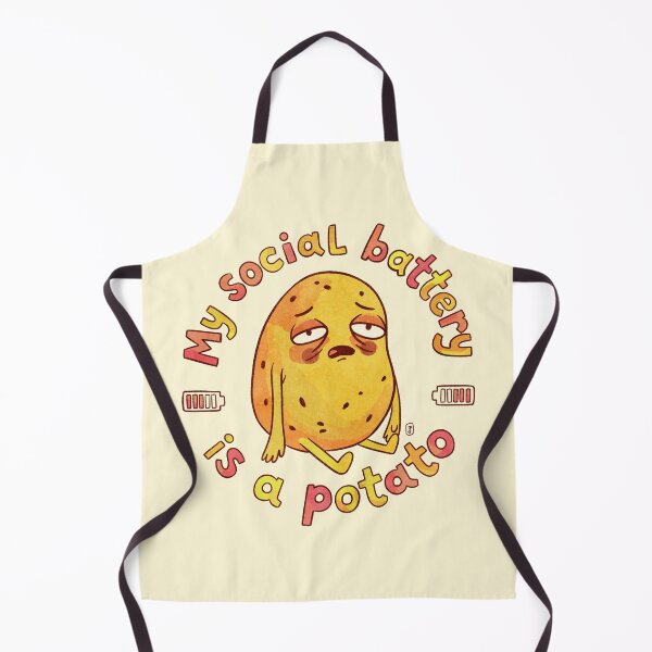 Item preview, My Social Battery is a Potato Relatable Sarcastic Pun designed and sold by Itouchedabee.