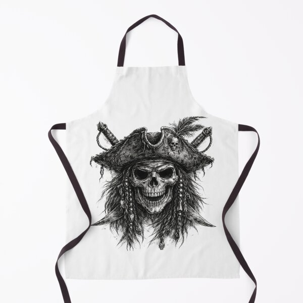 Item preview, Pirate Captain Skull – Hand Drawn Pencil Sketch Illustration designed and sold by Mac Sketches.