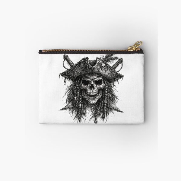 Item preview, Pirate Captain Skull – Hand Drawn Pencil Sketch Illustration designed and sold by Mac Sketches.