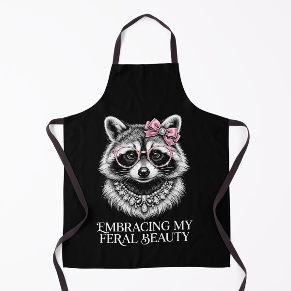 Item preview, Embracing My Feral Beauty Raccoon Lover Wild Animal Women designed and sold by SofenArt.