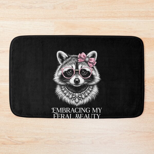 Item preview, Embracing My Feral Beauty Raccoon Lover Wild Animal Women designed and sold by SofenArt.