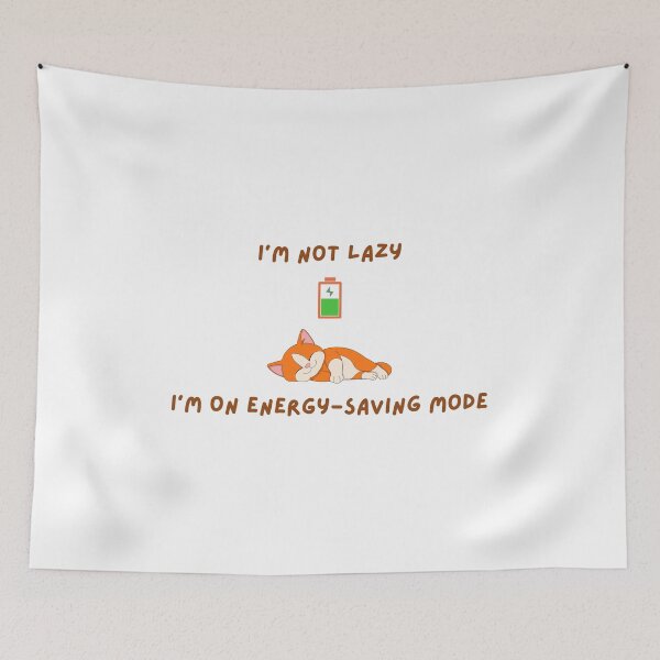 Item preview, Energy Saving Mode Sleeping Ginger Cat designed and sold by Rehnair.