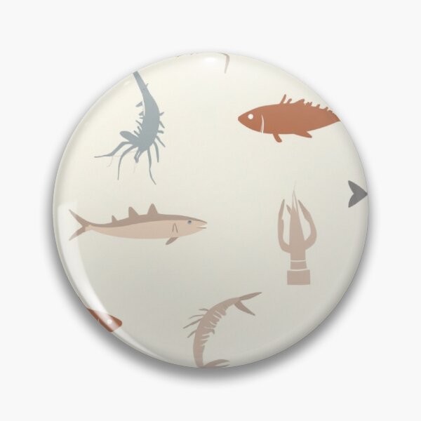 Item preview, Whimsical Marine Creatures on Cream Pattern designed and sold by mittie101.