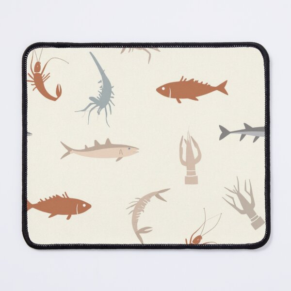 Item preview, Whimsical Marine Creatures on Cream Pattern designed and sold by mittie101.