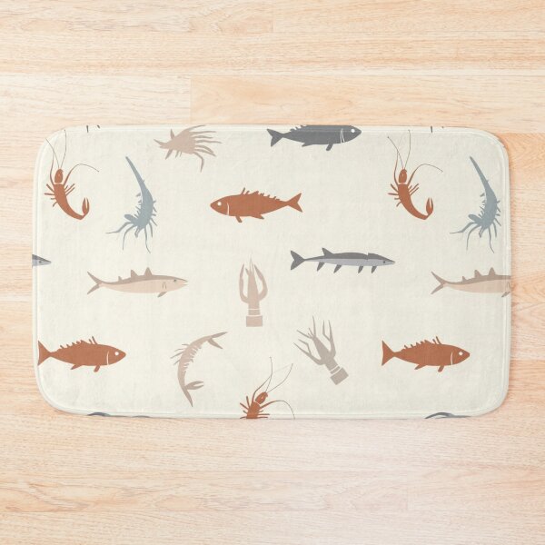 Item preview, Whimsical Marine Creatures on Cream Pattern designed and sold by mittie101.