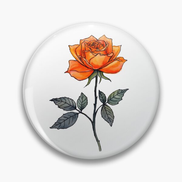 Item preview, Orange rose  designed and sold by uunaa.
