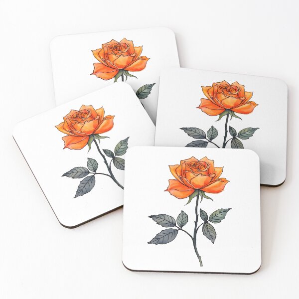 Item preview, Orange rose  designed and sold by uunaa.