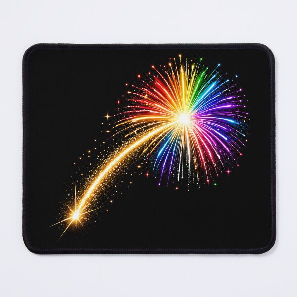 Item preview, MAKE A WISH – STREAKS OF PRIDE ⚡✨ – CORE BURST EDITION - DARK BACKGROUND designed and sold by WheelieGdArt.