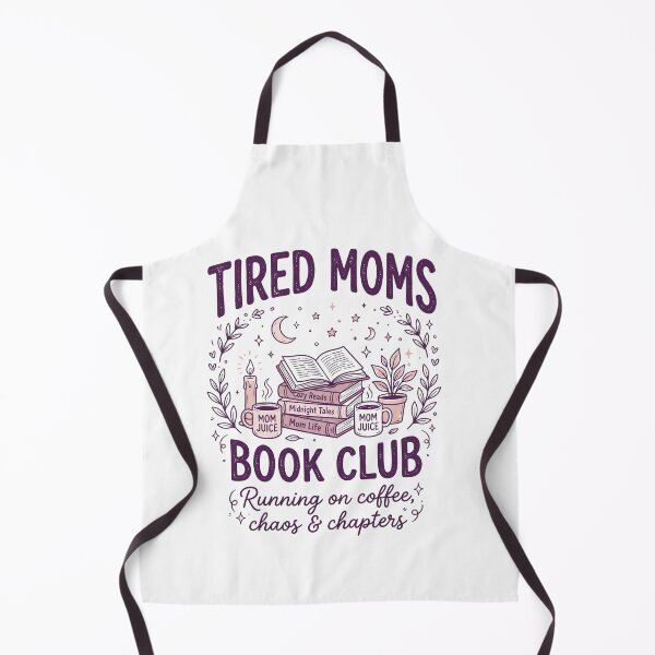 Item preview, Tired Moms Book Club Running On Coffee Chaos & Chapters Motherhood Reader Mom Life designed and sold by SofenArt.