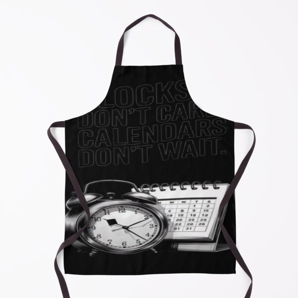 Item preview, Clocks Don't Care Calendars Don't Wait T-Shirt | Alarm Clock & Calendar Graphic designed and sold by RahulArtForge.
