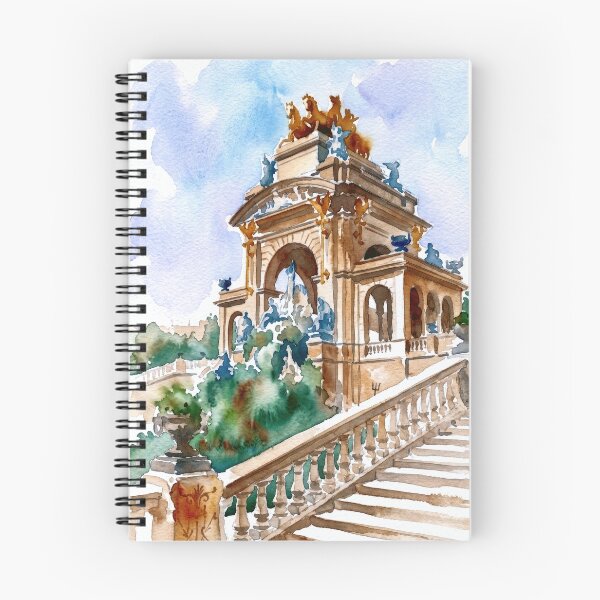 Item preview, Barcelona Acuarela Cascada Monumental Ciutadella designed and sold by caracatita75.