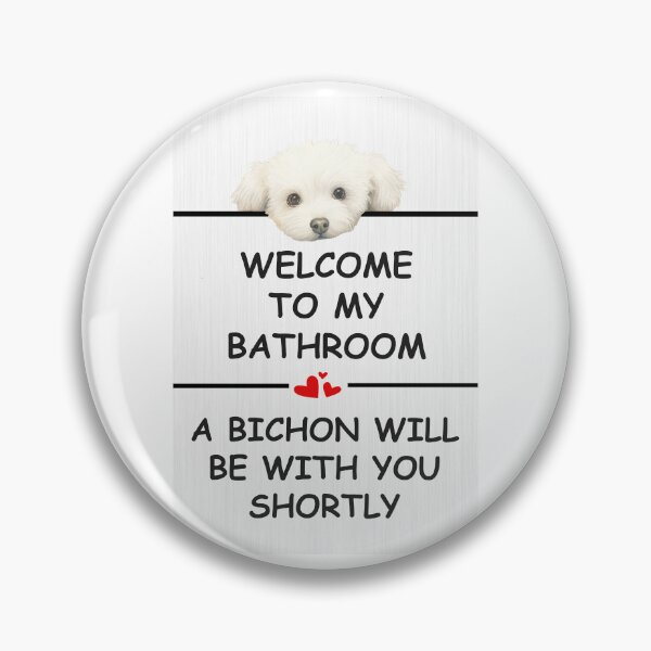 Item preview, Bathroom Bichon Frise designed and sold by xposedbydesign.