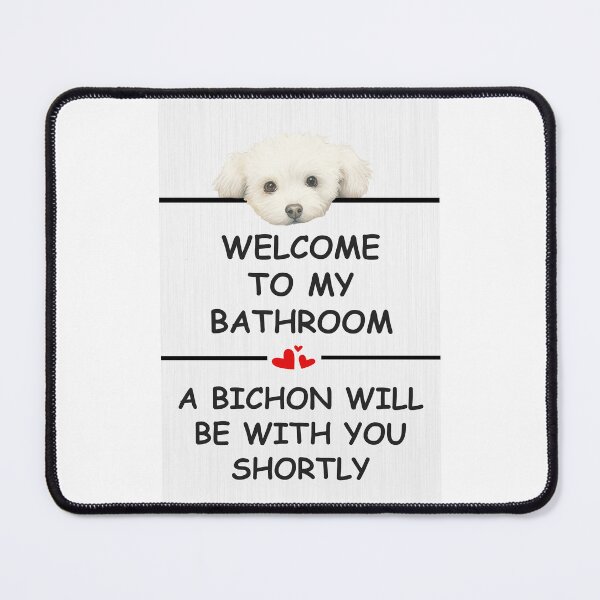 Item preview, Bathroom Bichon Frise designed and sold by xposedbydesign.