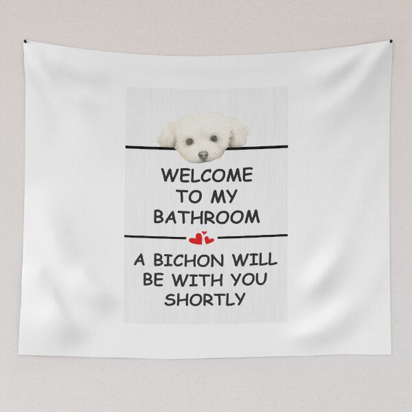 Item preview, Bathroom Bichon Frise designed and sold by xposedbydesign.