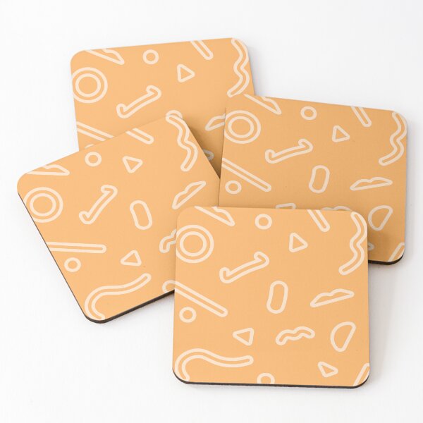 Item preview, Orange Tomodachi Pattern designed and sold by galaxydaydreams.