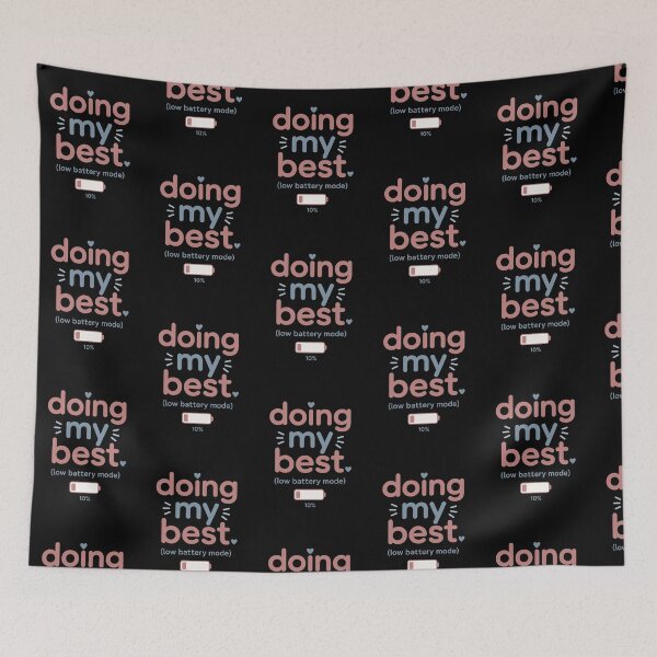 Item preview, Doing My Best (Low Battery Mode) | Burnout Humor | Relatable Aesthetic Design designed and sold by KAYJAY DESIGNS.