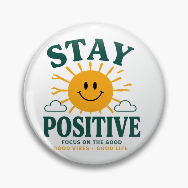 Item preview, Stay Positive Smiley – Good Vibes Only Cute Happy Graphic Tee designed and sold by MWSailingClub.