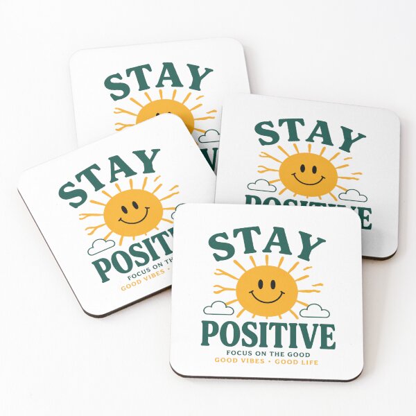 Item preview, Stay Positive Smiley – Good Vibes Only Cute Happy Graphic Tee designed and sold by MWSailingClub.
